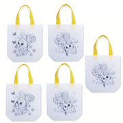 5pcs Easter Tote Bags with Bunny and Egg Design