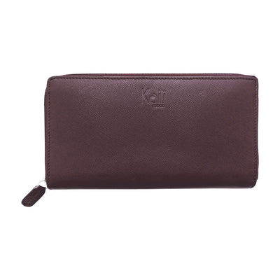 K10838XB | Women's Wallets in Saffiano Genuine Leather. Bordeaux color. 6 credit card slots. Dimensions when closed: 18.5 x 10 x 2.5 cm. Packaging: Rigid bottom/lid gift box-0