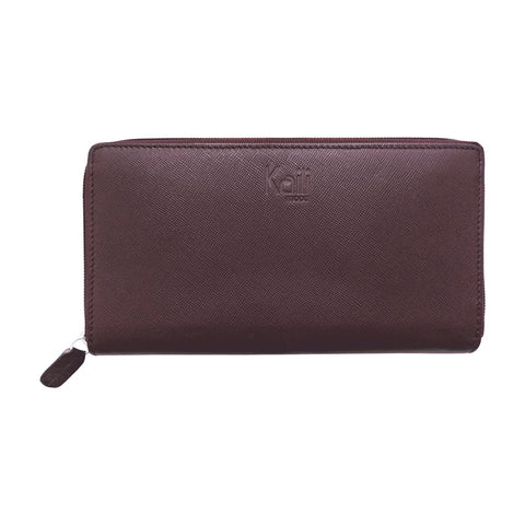 K10838XB | Women's Wallets in Saffiano Genuine Leather. Bordeaux color. 6 credit card slots. Dimensions when closed: 18.5 x 10 x 2.5 cm. Packaging: Rigid bottom/lid gift box-0