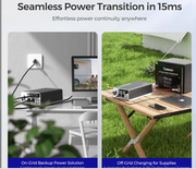 PUH - 12V 1000W Pure Sine Wave Inverter with UPS Transfer Switch and Built-in-3