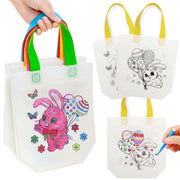 5pcs Easter Tote Bags with Bunny and Egg Design