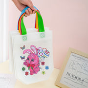 5pcs Easter Tote Bags with Bunny and Egg Design